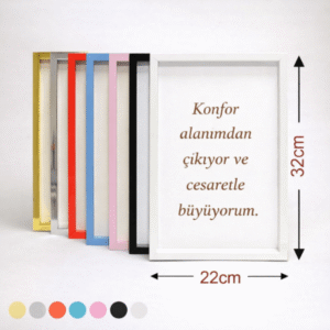Kişiye Özel Sök-Tak Çerçeve – Değiştirilebilir Olumlama Tablosu | Efsane Mağaza