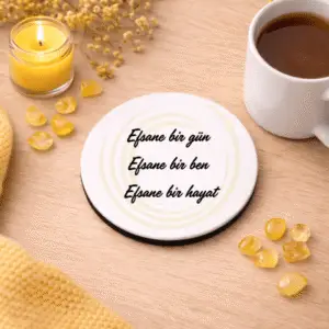 Güç & Başarı Bardak Altlığı