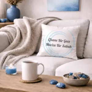Kişiye Özel Yastık – Olumlama Yazılı Dekoratif Yastık | Efsane Mağaza
